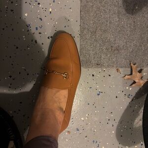 Sam Edelman Brown Loafers with Gold Accent